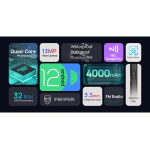 ULEFONE smartphone Armor X6 Pro, 5", 4/32B, IP68/IP69K, 4000mAh, μαύρο | eLabstore.gr ULEFONE smartphone Armor X6 Pro, 5", 4/32B, IP68/IP69K, 4000mAh, μαύρο | Mobile Συσκευές | elabstore.gr