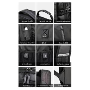 ARCTIC HUNTER τσάντα πλάτης B00388 με θήκη laptop 15.6", USB, μπλε | Προσωπική Φροντίδα | elabstore.gr