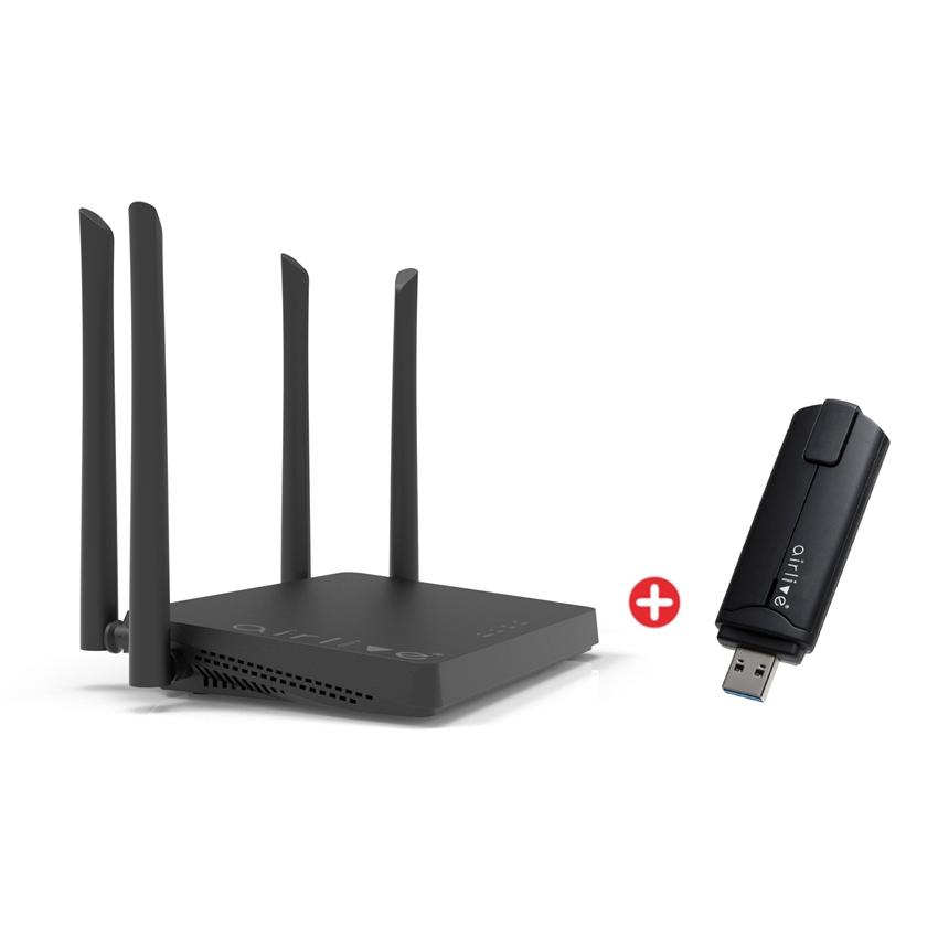 Bundle AIRLIVE mesh router W6184QAX & δώρο WiFi USB αντάπτορας USB-18AX | Δικτυακά | elabstore.gr