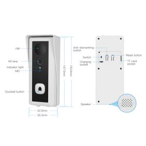 VSTARCAM smart κουδούνι με κάμερα DB6, Wi-Fi, 1080p, PIR, 5000mAh | eLabstore.gr