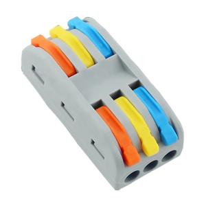 POWERTECH κλέμα σύνδεσης καλωδίων HUH-0091, 3 θέσεων, 0.08mm-4mm², 10τμχ | Εργαλεία | elabstore.gr