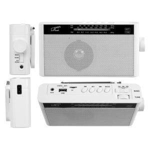LTC φορητό ραδιόφωνο & ηχείο LXLTC2028B, BT/USB/TF/AUX, λευκό | Εικόνα & Ήχος | elabstore.gr