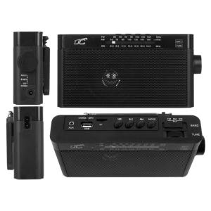 LTC φορητό ραδιόφωνο & ηχείο LXLTC2028C, BT/USB/TF/AUX, μαύρο | Εικόνα & Ήχος | elabstore.gr