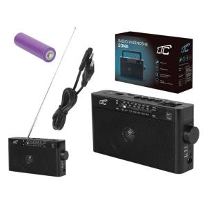 LTC φορητό ραδιόφωνο & ηχείο LXLTC2028C, BT/USB/TF/AUX, μαύρο | Εικόνα & Ήχος | elabstore.gr