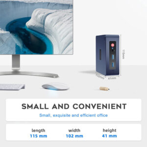 BEELINK mini PC Mini S, Intel CPU N5095, 8GB, 256GB SSD, Windows 11 Pro | PC & Αναβάθμιση | elabstore.gr
