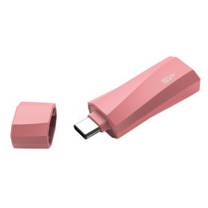 SILICON POWER USB-C Flash Drive Mobile C07, 128GB, USB 3.2, ροζ | Συνοδευτικά PC | elabstore.gr