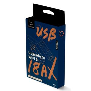 AIRLIVE ασύρματος USB αντάπτορας USB-18AX, Wi-Fi 6 1800Mbps, dual band | Δικτυακά | elabstore.gr