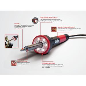 WELLER kit κολλητήρι WLIRK3023C με LED φωτισμό, 3x μύτες, 30W, έως 400°C | Εργαλεία | elabstore.gr