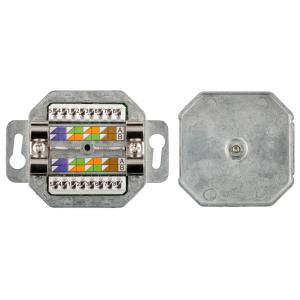 GOOBAY επιτοίχια πρίζα CAT 5e 50943, 2x RJ45, 80x80mm, λευκή | Εργαλεία | elabstore.gr
