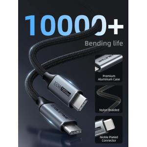 CABLETIME καλώδιο USB-C CT-C160, USB 3.1, 100W, 20Gbps, 4K, 1.5m, μαύρο | eLabstore.gr CABLETIME καλώδιο USB-C CT-C160, USB 3.1, 100W, 20Gbps, 4K, 1.5m, μαύρο | Αξεσουάρ κινητών | elabstore.gr