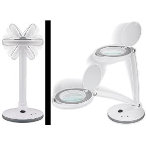 GOOBAY μεγεθυντικός φακός 60363 με βάση, LED, 3 διόπτρες 1.75x, λευκός | Εργαλεία | elabstore.gr