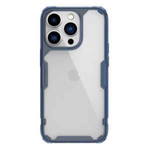 NILLKIN θήκη Nature Pro για Apple iPhone 14 Pro, μπλε & διάφανη | Αξεσουάρ κινητών | elabstore.gr