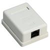 GOOBAY επιτοίχια πρίζα δικτύου 77632, 1 θύρα RJ45, CAT 6 UTP, λευκή | Εργαλεία | elabstore.gr