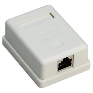 GOOBAY επιτοίχια πρίζα δικτύου 77634, 1 θύρα RJ45, CAT 6 STP, λευκή | Εργαλεία | elabstore.gr