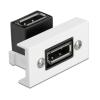DELOCK module DisplayPort Easy 45 81306, γωνιακό, 8K, 22.5x45mm, λευκό | Εργαλεία | elabstore.gr