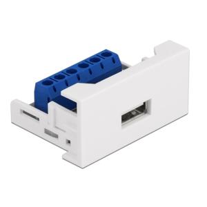 DELOCK module USB σε terminal block Easy 45 81343, 22.5x45mm, λευκό | Εργαλεία | elabstore.gr
