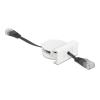 DELOCK module καλώδιο RJ45 Easy 45 81361 Cat.5e, ανασυρόμενο 50cm, μαύρο | Εργαλεία | elabstore.gr