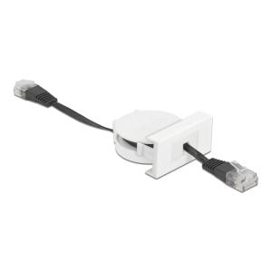 DELOCK module καλώδιο RJ45 Easy 45 81361 Cat.5e, ανασυρόμενο 50cm, μαύρο | Εργαλεία | elabstore.gr
