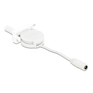 DELOCK module καλώδιο τροφοδοσίας Easy 45 81376, ανασυρόμενο 50cm, λευκό | Εργαλεία | elabstore.gr