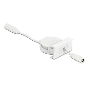 DELOCK module καλώδιο τροφοδοσίας Easy 45 81376, ανασυρόμενο 50cm, λευκό | Εργαλεία | elabstore.gr