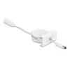 DELOCK module καλώδιο τροφοδοσίας Easy 45 81377, ανασυρόμενο 50cm, λευκό | Εργαλεία | elabstore.gr