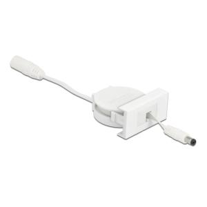 DELOCK module καλώδιο τροφοδοσίας Easy 45 81377, ανασυρόμενο 50cm, λευκό | Εργαλεία | elabstore.gr