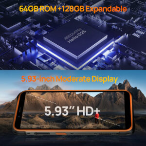 ULEFONE smartphone Armor 16 Pro, ηχείο 3.5W 5.93", 4/64GB 9600mAh, μαύρο | Mobile Συσκευές | elabstore.gr