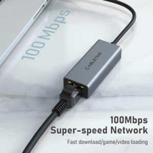 CABLETIME αντάπτορας USB σε RJ45 CT-AML1000, 1000Mbps, γκρι | Δικτυακά | elabstore.gr
