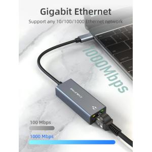 CABLETIME αντάπτορας USB-C σε RJ45 CT-CML1000, 1000Mbps, γκρι | Δικτυακά | elabstore.gr