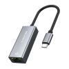 CABLETIME αντάπτορας USB-C σε RJ45 CT-CML1000, 1000Mbps, γκρι | Δικτυακά | elabstore.gr