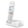 PHILIPS ασύρματο τηλέφωνο D2501W-34, με ελληνικό μενού, λευκό | Τηλεφωνία | elabstore.gr
