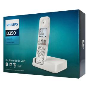PHILIPS ασύρματο τηλέφωνο D2501W-34, με ελληνικό μενού, λευκό | eLabstore.gr PHILIPS ασύρματο τηλέφωνο D2501W-34, με ελληνικό μενού, λευκό | Τηλεφωνία | elabstore.gr