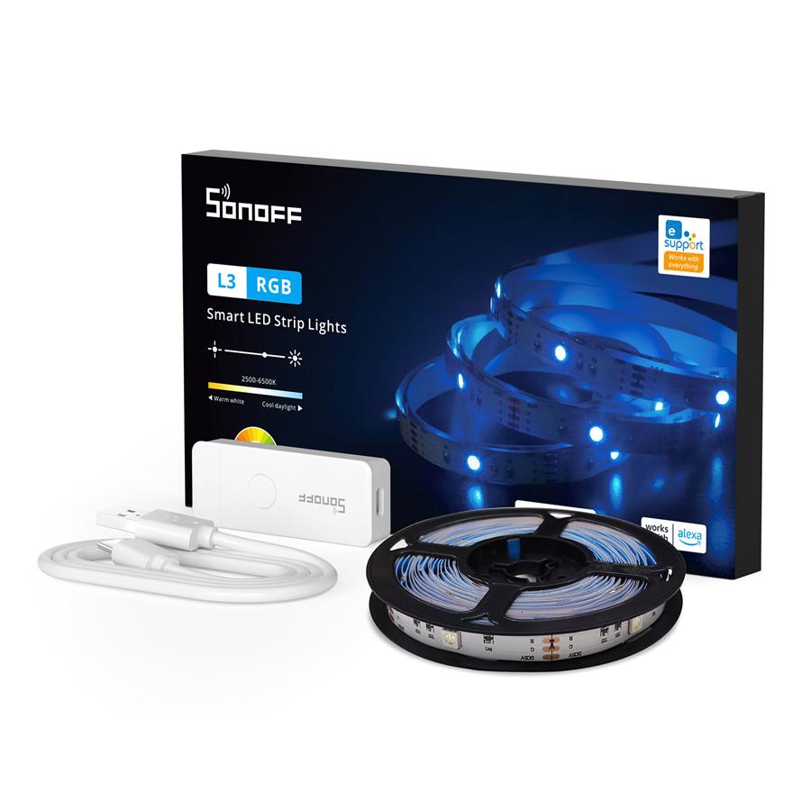 SONOFF smart LED καλωδιοταινία L3, RGB, Wi-Fi & Bluetooth, 5m | eLabstore.gr SONOFF smart LED καλωδιοταινία L3, RGB, Wi-Fi & Bluetooth, 5m | Φωτισμός | elabstore.gr