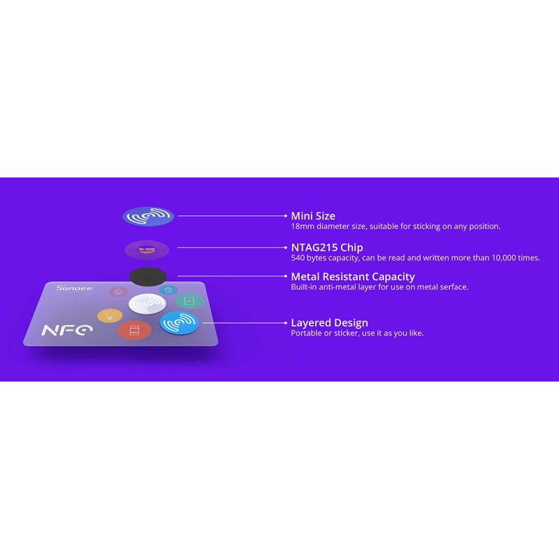 SONOFF smart αυτοκόλλητο NFC Tag, κάρτα με 2τμχ | eLabstore.gr SONOFF smart αυτοκόλλητο NFC Tag, κάρτα με 2τμχ | Οικιακός εξοπλισμός | elabstore.gr