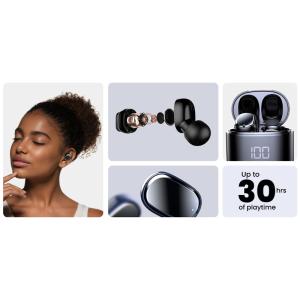 HIFUTURE earphones με θήκη φόρτισης OlymBuds 2, True Wireless, μαύρα | Αξεσουάρ κινητών | elabstore.gr