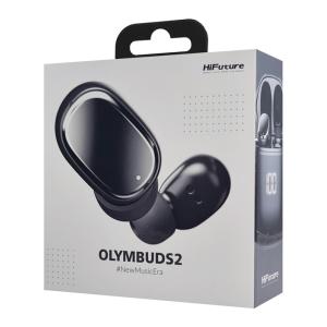 HIFUTURE earphones με θήκη φόρτισης OlymBuds 2, True Wireless, μαύρα | Αξεσουάρ κινητών | elabstore.gr