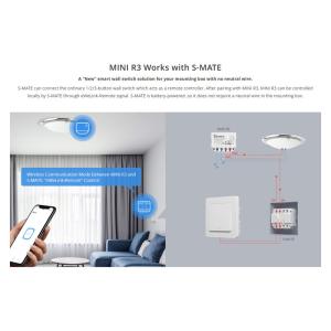 SONOFF smart διακόπτης S-MATE, 3 κανάλια, 16A, λευκός | Εργαλεία | elabstore.gr