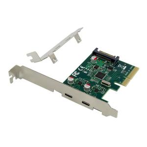 POWERTECH κάρτα επέκτασης PCIe σε 2x USB-C ST614, ASM1142 | PC & Αναβάθμιση | elabstore.gr