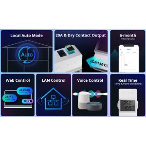 SONOFF smart διακόπτης ελέγχου θερμοκρασίας/υγρασίας THR320D, WiFi, 20A | Εργαλεία | elabstore.gr