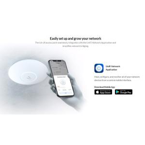 UBIQUITI Access Point UniFi U6-LR, 3000Mbps, Wi-Fi 6, 4x4 MU-MIMO, PoE+ | Δικτυακά | elabstore.gr