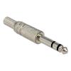 GOOBAY βύσμα 6.3mm 11037 με ελατήριο, stereo, μεταλλικό, ασημί, 10τμχ | Καλώδια - Αντάπτορες | elabstore.gr