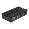 DELOCK USB 2.0 switch 11492, 2x USB Type B σε 2x USB, με μαγνήτη, μαύρο | Καλώδια - Αντάπτορες | elabstore.gr