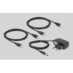 DELOCK USB 2.0 switch 11492, 2x USB Type B σε 2x USB, με μαγνήτη, μαύρο | Καλώδια - Αντάπτορες | elabstore.gr