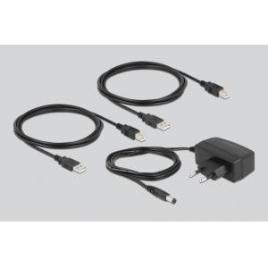 DELOCK USB 2.0 switch 11494, 4x USB Type B σε 4x USB, με μαγνήτη, μαύρο | Καλώδια - Αντάπτορες | elabstore.gr