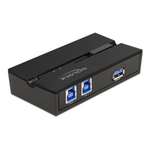 DELOCK USB 3.0 switch 11495, 2x USB Type B σε USB, με μαγνήτη, μαύρο | Καλώδια - Αντάπτορες | elabstore.gr