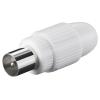 GOOBAY βύσμα coaxial 11500, αρσενικό, λευκό, 10τμχ | Καλώδια - Αντάπτορες | elabstore.gr