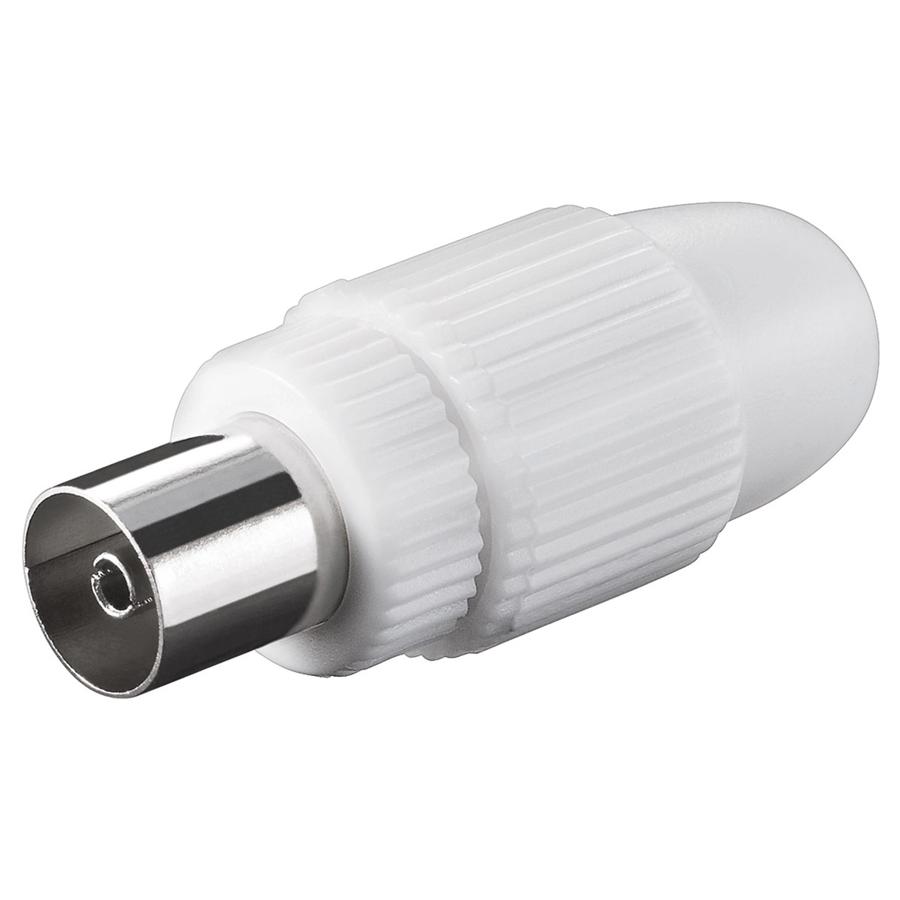GOOBAY βύσμα coaxial 11501, θηλυκό, λευκό, 10τμχ | eLabstore.gr GOOBAY βύσμα coaxial 11501, θηλυκό, λευκό, 10τμχ | Καλώδια - Αντάπτορες | elabstore.gr
