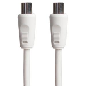 GOOBAY καλώδιο κεραίας αρσενικό σε θηλυκό 11510, <70dB, CCS, 1.5m, λευκό | Καλώδια - Αντάπτορες | elabstore.gr