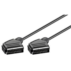 GOOBAY καλώδιο Scart 21pin σε Scart 21pin 11702, 1.5m, μαύρο | Καλώδια - Αντάπτορες | elabstore.gr