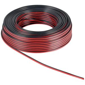 GOOBAY καλώδιο ήχου 2x 0.5 mm² 15090, CU, 25m, μαύρο & κόκκινο | Καλώδια - Αντάπτορες | elabstore.gr